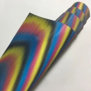 ฟิล์มไวนิล Silicone สายรุ้งเลเซอร์ตัดริ้ว